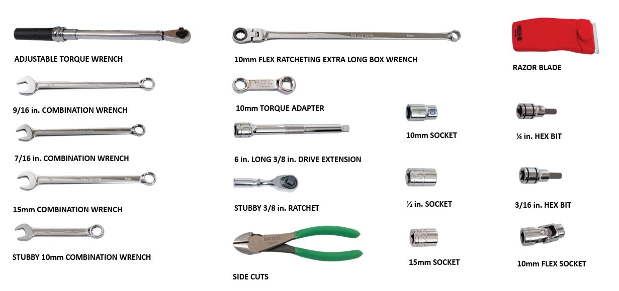 Tool on sale kit names